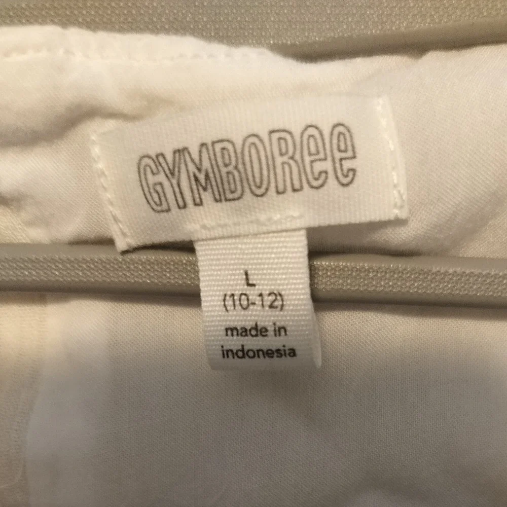 Gymboree Girls Cream‎ Lace Trim Long Sleeve Peasant Blouse Top Size L 10/12